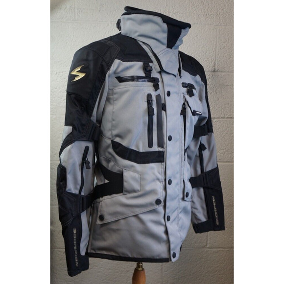 Scorpion XDR Mens Textile Motorcycle Jacket Black/Gray Size L - Picture 3 of 10